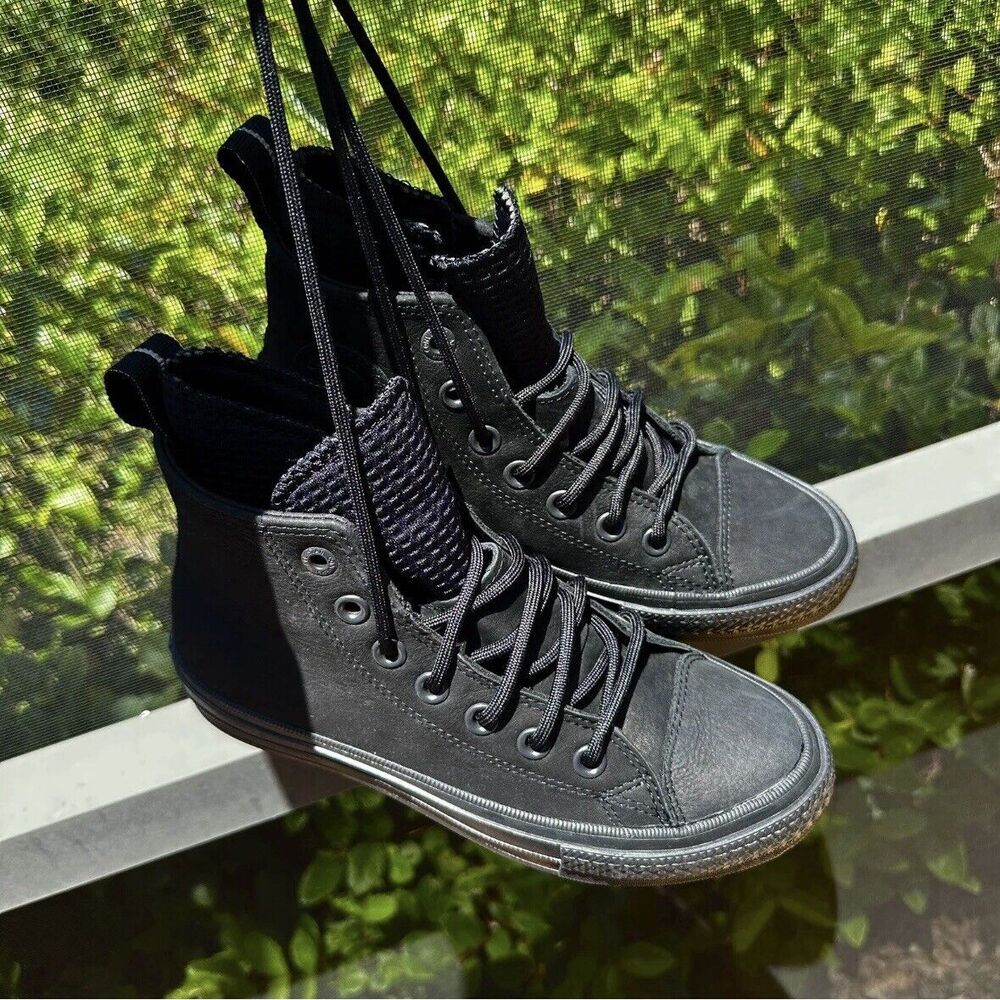 Converse Chuck Taylor All Star Waterproof Hi Men's Shoes Black 162409C Size 3.5